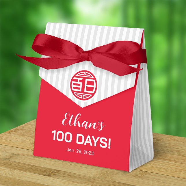 Chinês Tradicional Bebê 100 Dias 百 日 Caixa de Favo (Red Ribbon is not included)