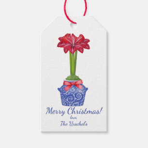 Chinoiserie Amaryllis, Etiquetas de presentes de f