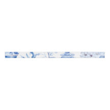 Chinoiserie Blue Grosgrain Ribbon