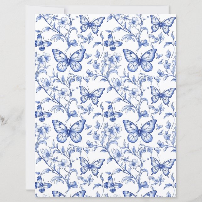 Chinoiserie Toile De Jouy — Papel-Padrão (Frente)