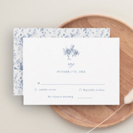 Chinoiserie Vitoriana Toile Blue Casamento RSVP Ca