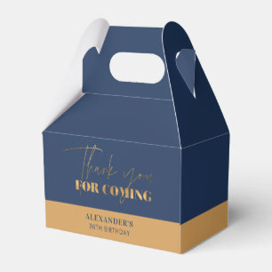 Chique Caixa de Favoritos de Aniversário Azul Mari