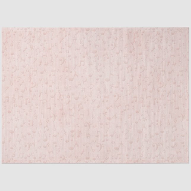 Chique cor-de-rosa Design 4 Papel tecidular (Frente )