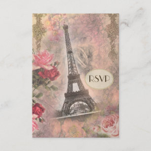 Chique Eiffel Tower & Rosa RSVP