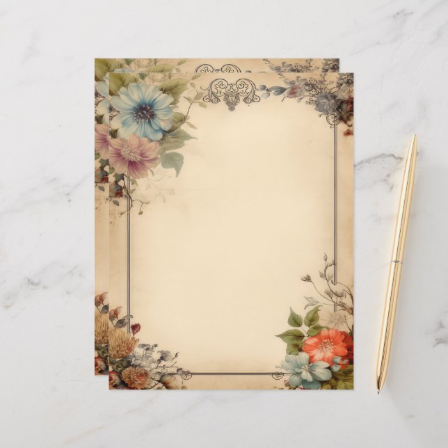 Chique Floral Lixo Diário (Frente/Verso In Situ)