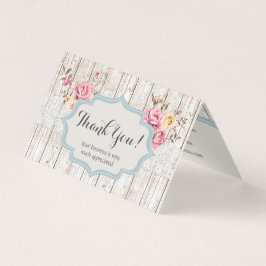 Chique Floral Russo Wood Vintage Obrigado