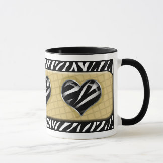Chique minha caneca do impressão da zebra do