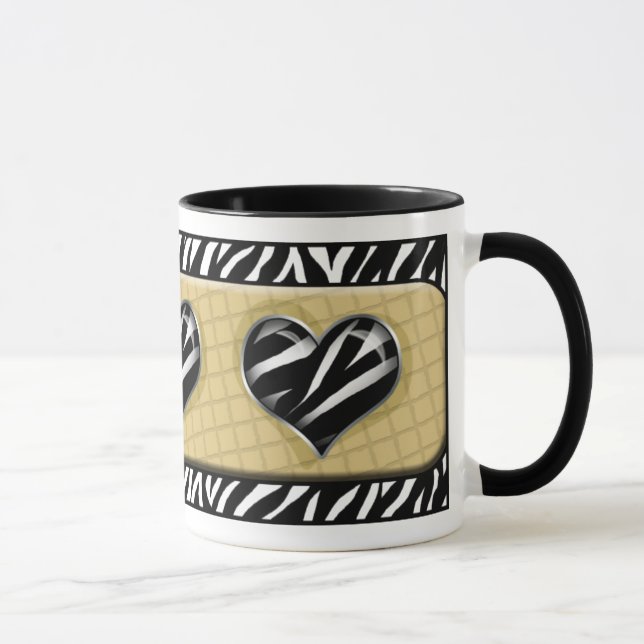 Chique minha caneca do impressão da zebra do (Direita)