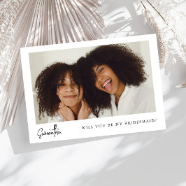 Chique Minimalista Proposta de Damas de Honra em P