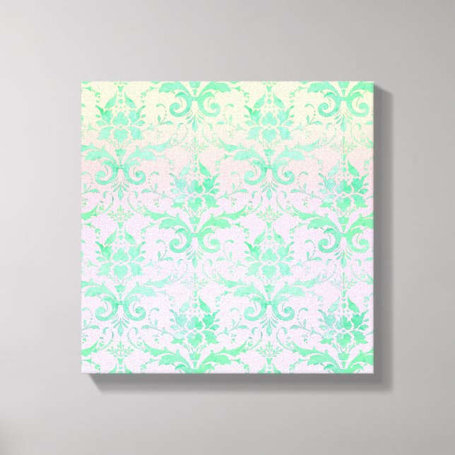 Chique Pastel Sunrise Canvas Wall Art (Frente)