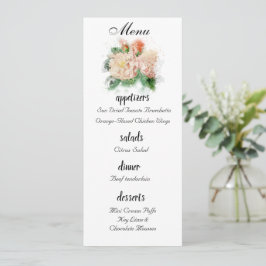 Chique Rosa Menu Casamento