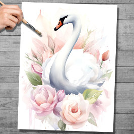 Chique Swan 2 - Papel Decoupage