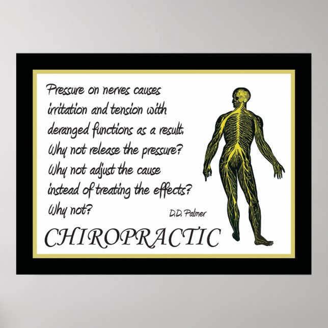 Chiropractic Ajusta a Poster da Causa (Frente)