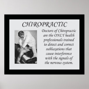 Chiropractic corrige Poster de citação de subluxaç