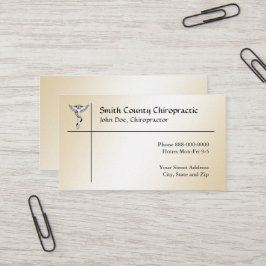 Chiropractor Cartão de visita