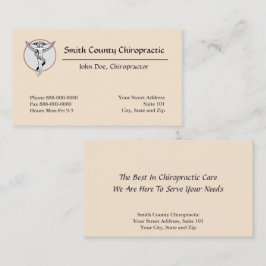 Chiropractor Cartão de visita