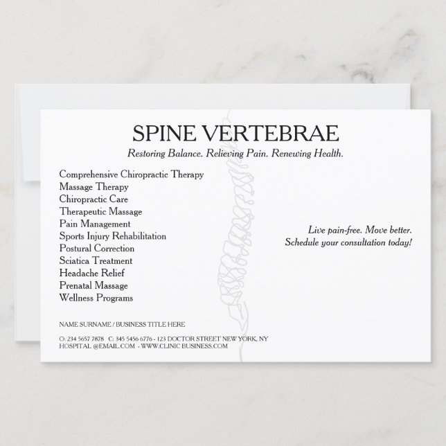 Chiropractor Licensed Massage Therapist brochure (Frente)