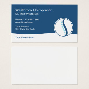 Chiropractor Modern Business Profile Cards