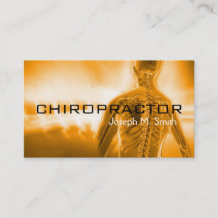 Chiropractor, quiroprático, Cartão de visita de 