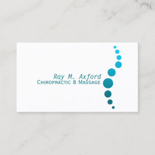 Chiropractor, quiroprático, Cartão de visita de 