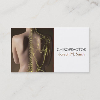 Chiropractor, quiroprático, Cartão de visita de sa
