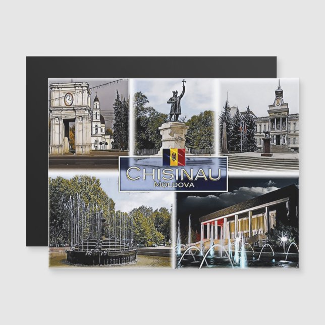 Chisinau - Moldávia - Mosaico - (Frente/Verso)