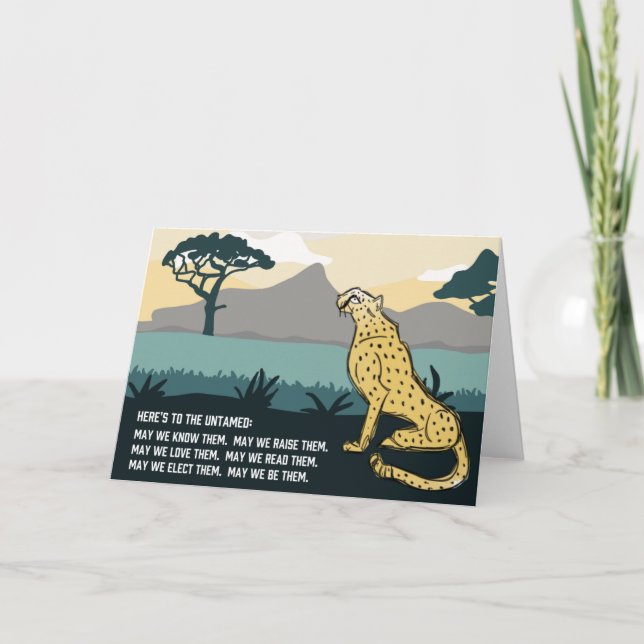 Chita Indomada Aqui está para o Cartão Saudável (Frente)