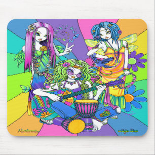 "Chloe, melodia, fada Mousepad da flor da