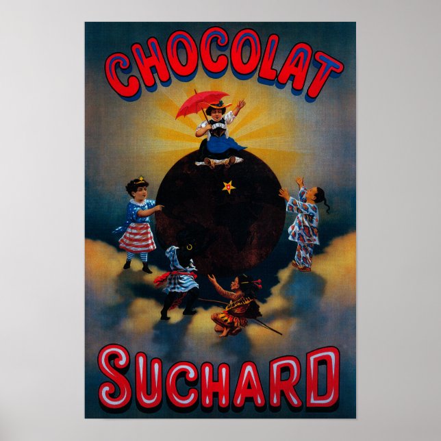 Chocolat Suchard Vintage Poster Europe (Frente)