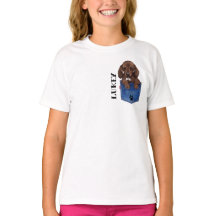 Chocolate Brown Dachshund T-shirt personalizada