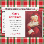Chocolate Chip Cookie Exchange Receita Natal<br><div class="desc">Que ideia divertida de trocar receitas com amigos. Personalize com sua receita favorita. Conveniente tamanho 3 x 5. Você tem a opção do envelope NO se você pretende entregá-lo pessoalmente.</div>