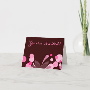 Chocolate e Convite Rosa