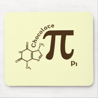 Chocolate engraçado Pi Mousepad do dia do Pi do