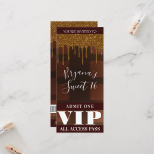 Chocolate Gold Drip Wrapper Barra de Chocolate par