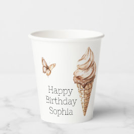 Chocolate Mocha Sorvete Cone Birthday