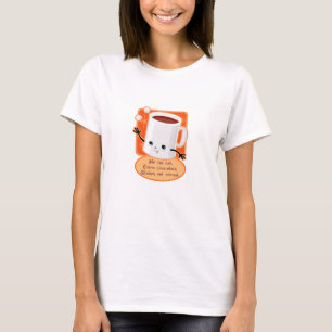 Chocolate quente com T-Shirt retrô de chocolate ex