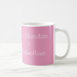 Chocolate quente e caneca dos Marshmallows