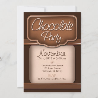 Chocolate Rico: Convites de "Festa de Chocolate"