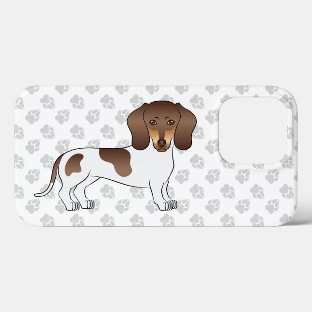 Chocolate & Tan Pés Curto Cabelo Dachshund & Patas (Verso (horizontal))