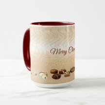 Chocolates Sortidos com Caneca de Férias de Flores