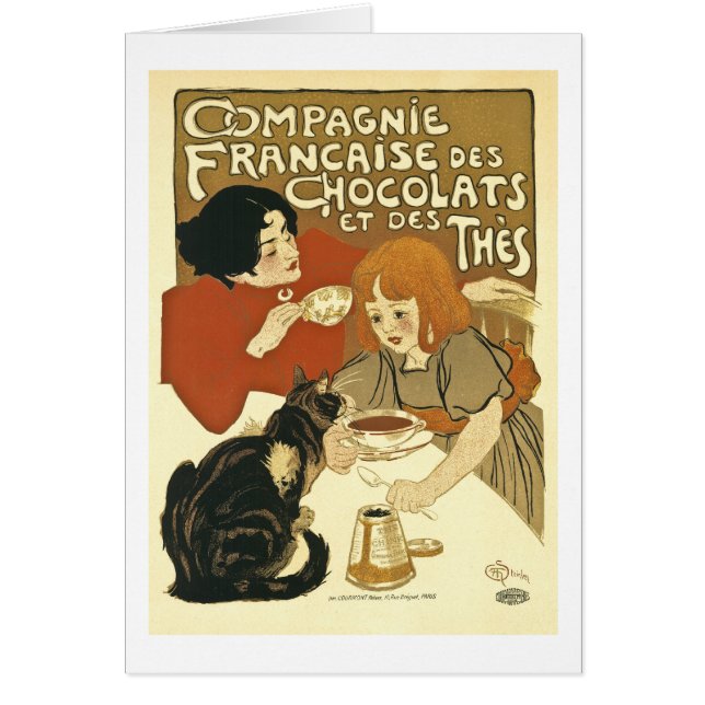 Chocolats - anúncio do francês do vintage (Frente)