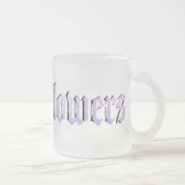 Chola Flowers | Caneca de vidro fosco (Direita)