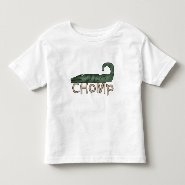 Chomp o camiseta e os presentes do jacaré (Frente)