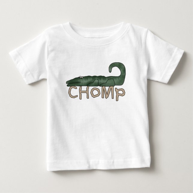 Chomp o camiseta e os presentes do jacaré (Frente)