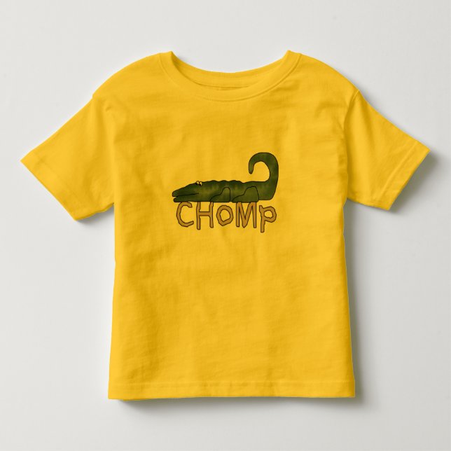 Chomp o camiseta e os presentes do jacaré (Frente)