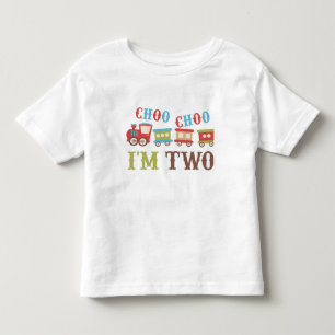 Choo Choo eu sou t-shirt de dois aniversários