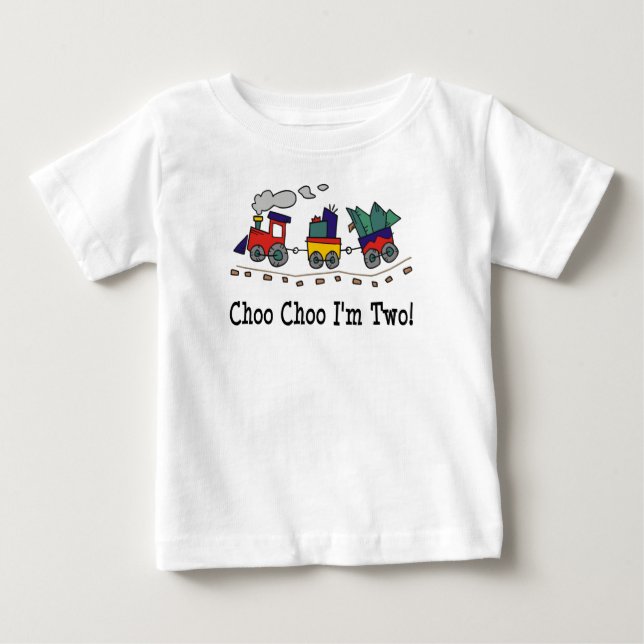 Choo Choo I'm 2 Train T-shirt (Frente)