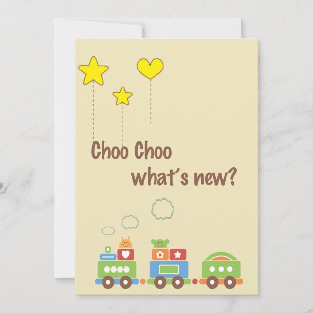 Choo Choo O que há de novo? Anúncio de Foto de Gra (Frente)