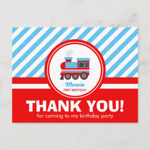 Choo Choo Train Obrigado Cartões