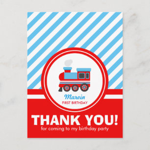 Choo Choo Train Obrigado Cartões